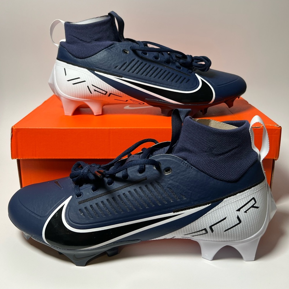 Nike Vapor Edge Pro 360 2 Navy Black Football Cleats PE DA5456-401 Men Size